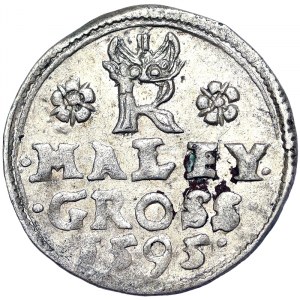 Austria, Rudolf II, Maley Groschen 1595, Joachimsthal