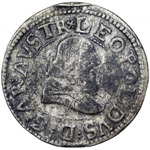 Rakúsko, Leopold V, 3 Kreuzer b.d., Hall
