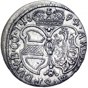 Austria, Leopold I, 3 Kreuzer 1694, Hall