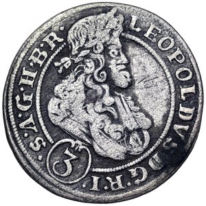 Austria, Leopold I, 3 Kreuzer 1697, Brieg