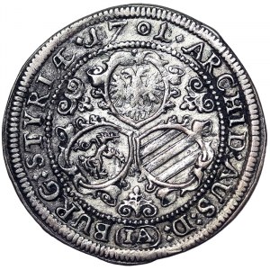 Austria, Leopold I, 3 Kreuzer 1701, Graz