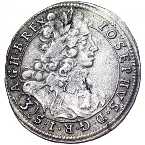 Austria, Joseph I, 3 Kreuzer 1711, Preßburg