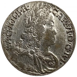 Austria, Charles VI, 3 Kreuzer 1734, Hall