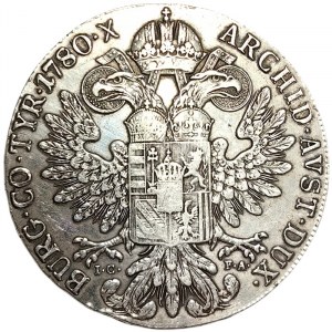 Austria, Maria Theresia, Taler 1780, Vienna