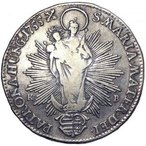 Austria, Maria Theresia, 1/2 Taler 1755, B Kremnitz