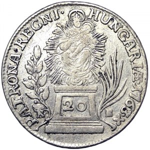 Austria, Maria Theresia, 20 Kreuzer 1763, Kremnitz