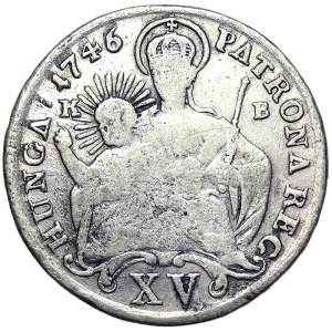 Austria, Maria Theresia, XV Kreuzer 1746, Kremnitz