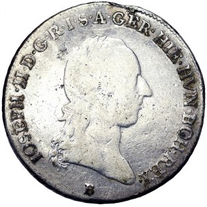 Rakúsko, Jozef II, 1/4 Taler 1788, Kremnica
