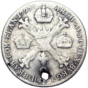 Austria, Francis II, 1/4 Kronentaler 1797, B Kremnitz