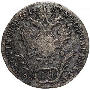 Austria, Francis I, 10 Kreuzer 1815, Kremnitz
