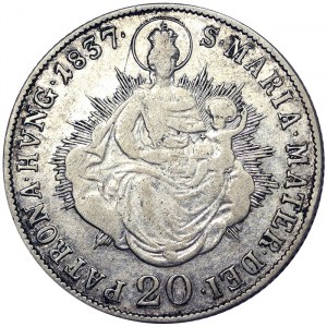 Austria, Ferdinand I, 20 Kreuzer 1837, Kremnitz