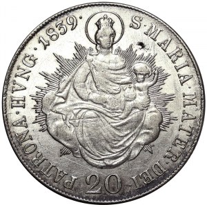 Austria, Ferdinand I, 20 Kreuzer 1839, Kremnitz