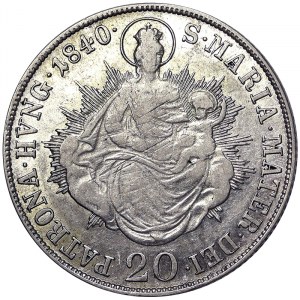 Austria, Ferdinand I, 20 Kreuzer 1840, Kremnitz