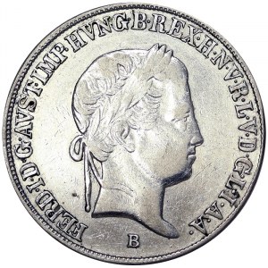 Austria, Ferdinand I, 20 Kreuzer 1843, Kremnitz