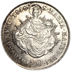 Austria, Ferdinand I, 20 Kreuzer 1848, B Kremnitz