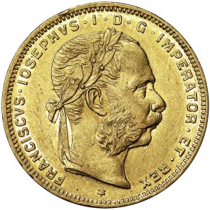 Austria, Franz Joseph I, 8 Gulden (20 Francs) 1878, Vienna