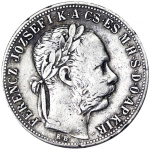 Austria, Franz Joseph I, 1 Forint 1882, Kremnitz