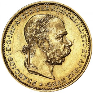 Austria, Franz Joseph I, 20 Corona 1897, Vienna