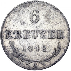 Austria, Revolutions of 1848-1949, 6 Kreuzer 1848, Prague