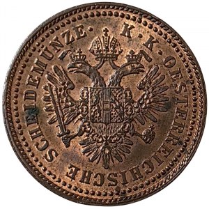 Austria, Franz Joseph I, 1 Kreuzer 1851, Vienna