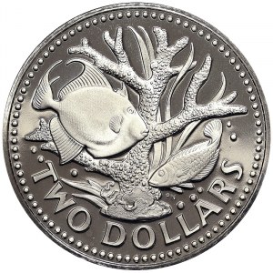 Barbados, 2 Dollars 1974