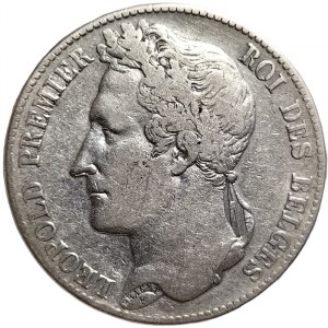 Belgium, Leopold I, 5 Francs 1848, Brussels