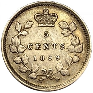 Canada, Victoria, 5 Cents 1899