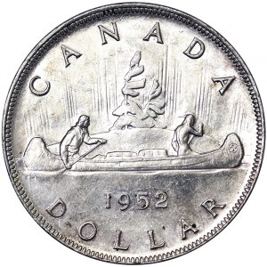 Canada, George VI, 1 Dollar 1952