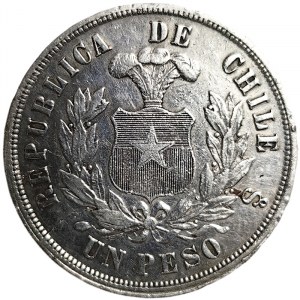 Chile, 1 Peso 1882