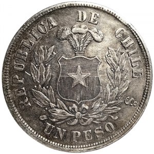 Chile, 1 Peso 1883