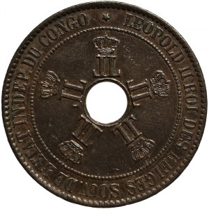 Belgian Congo, Leopold II, 10 Centimes 1889