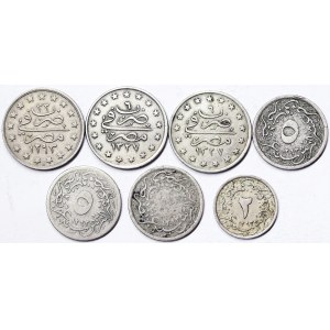 Egypt, Abdul Hamid II, Lot 7 pcs.