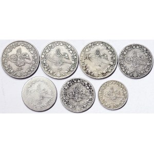 Egypt, Abdul Hamid II, Lot 7 pcs.
