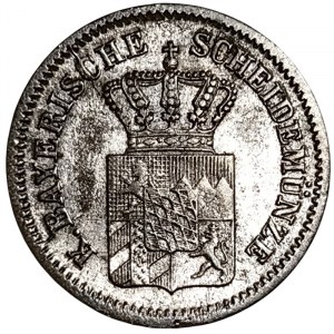 Germany, Bavaria, Maximilian II, 1 Kreuzer 1861