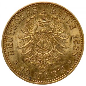 Germany, Prussia, Friedrich III, 10 Mark 1888, A Berlin