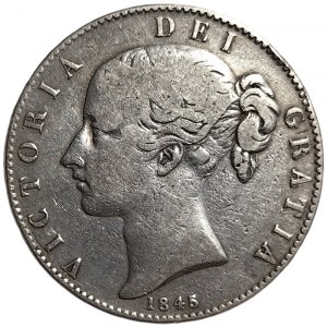 Great Britain, Victoria, Crown 1845, London