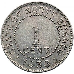 British North Borneo, George VI, 1 Cent 1938