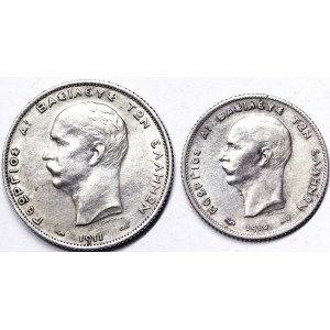 Greece, George I, Lot 2 pcs.
