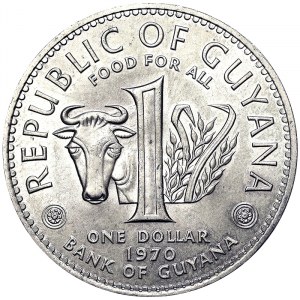 Guyana, 1 Dollar 1970