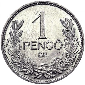 Hungary, 1 Pengo 1938, Budapest