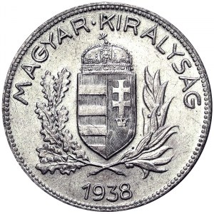 Hungary, 1 Pengo 1938, Budapest