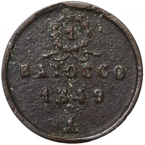 Ancona, Roman Republic, 1 Baiocco 1849