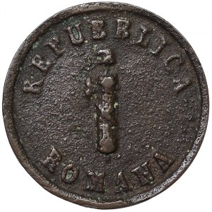 Ancona, Roman Republic, 1 Baiocco 1849