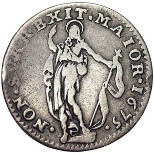Genoa, Republic Biennial Doges Phase III, 5 Soldi 1675