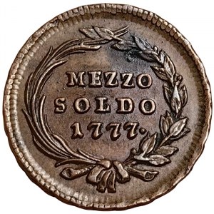 Milan, Maria Theresa of Austria, 1/2 Soldo 1777