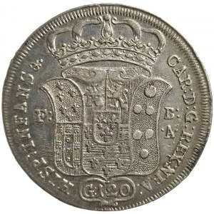 Naples, Carlo III of Borbone, Piastra da 120 Grana 1735