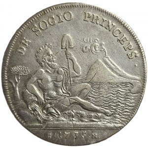 Naples, Carlo III of Borbone, Piastra da 120 Grana 1735