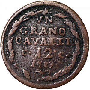 Naples, Ferdinando IV of Borbone 1st Period, 12 Cavalli 1789