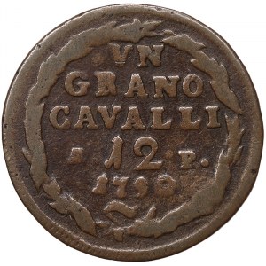 Naples, Ferdinando IV of Borbone 1st Period, 12 Cavalli 1790