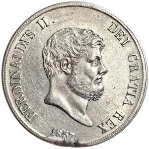 Naples, Ferdinando II of Borbone, Piastra da 120 Grana 1857